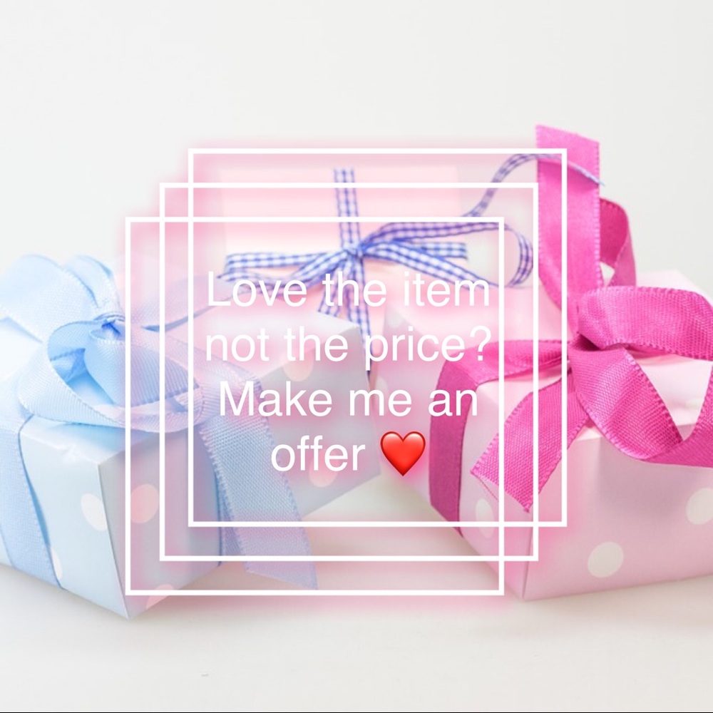 Always excepting REASONABLE offers! ❤️❤️